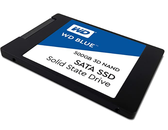 Western Digital 500GB WD Blue 3D NAND Internal PC SSD - SATA III 6 Gb/...